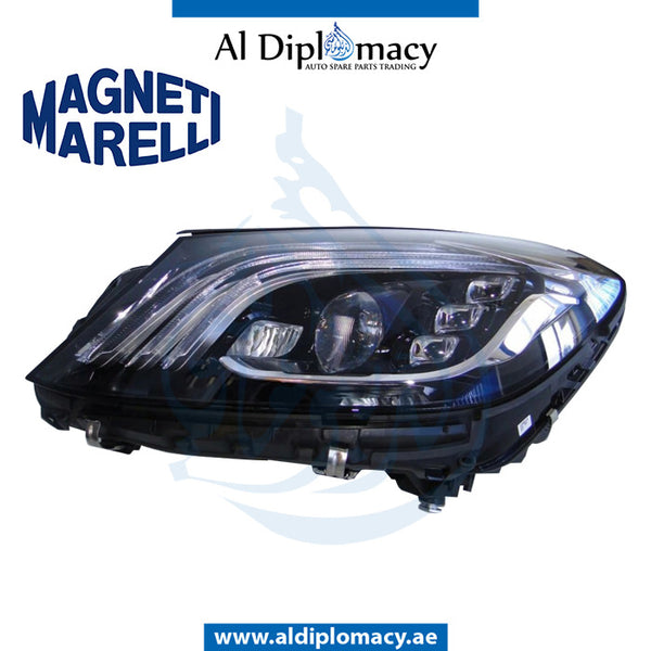 Right Headlight, DYNAMIC Led, WITH NIGHT VISION VIEW for Mercedes-Benz S Class W222 (2014-2020) models, Part Number MM-2229068203